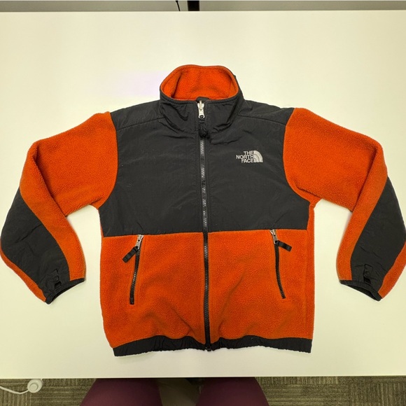 The North Face Other - The North Face Boys Small 7-8 Orange Fill Zip Thick Fleece Jacket Spring Fall
